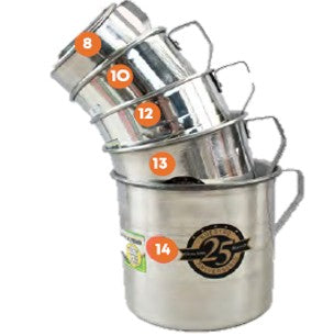 POCILLO ALUMINIO #10 CAP. 780 LTS