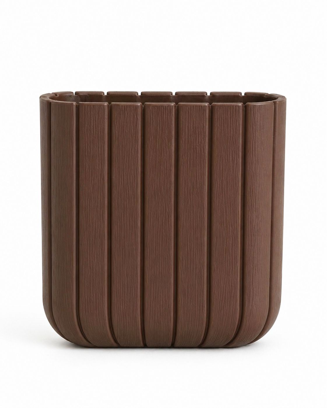 MACETA OLIVIA CUADRADA CHOCOLATE 3007