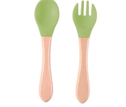 SET DE CUBIERTOS (CUCHARA Y TENEDOR) E-256601 FRESH GREEN