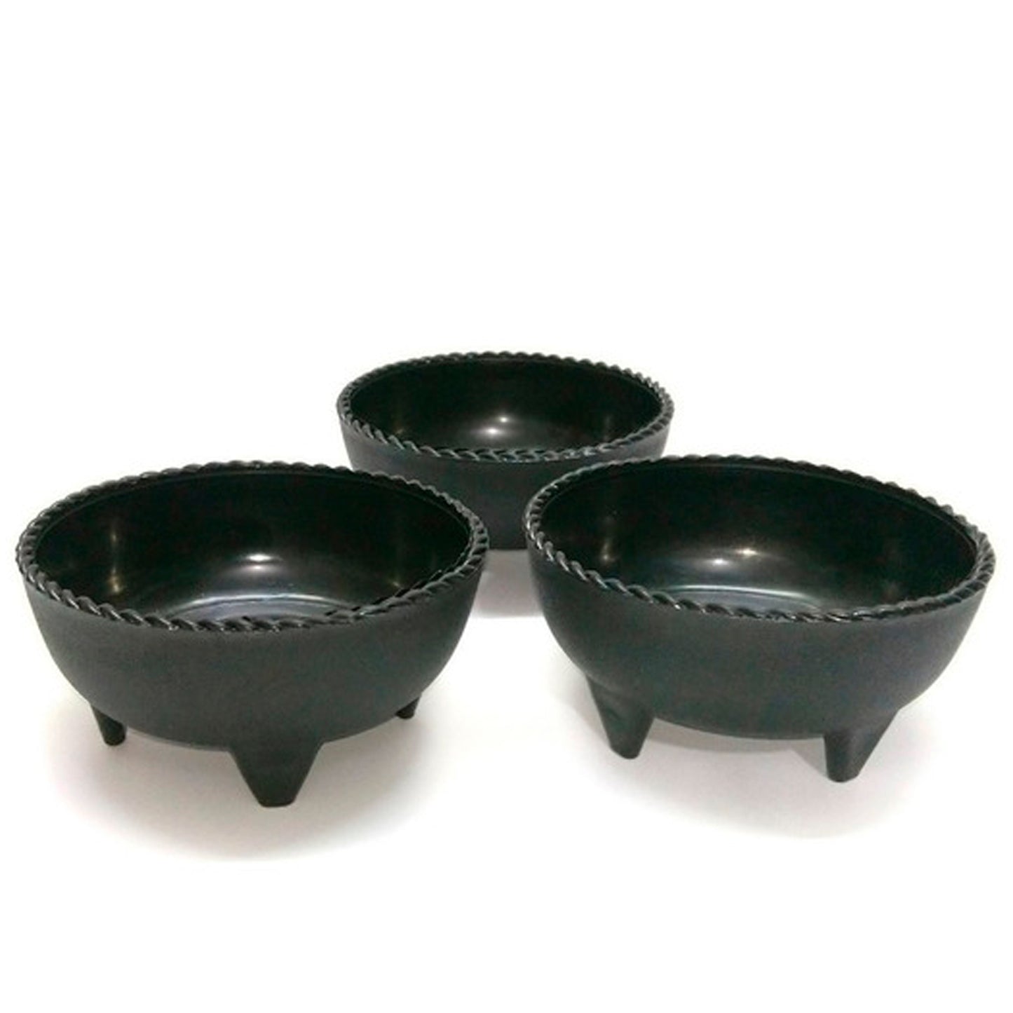 PAQ. #43 (3 MOLCAJETES SALSEROS)