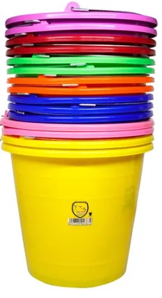 CUBETA PLASTICO 8 LTS. ROJA