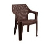 SILLA TIPO RATTAN CLEO CHOCOLATE