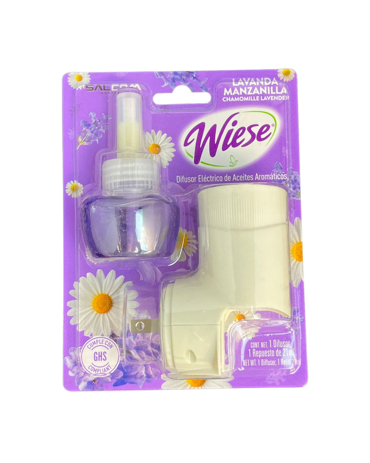 DIFUSOR ELECTRICO LAVANDA/ MANZANILLA "WIESE 21 ML