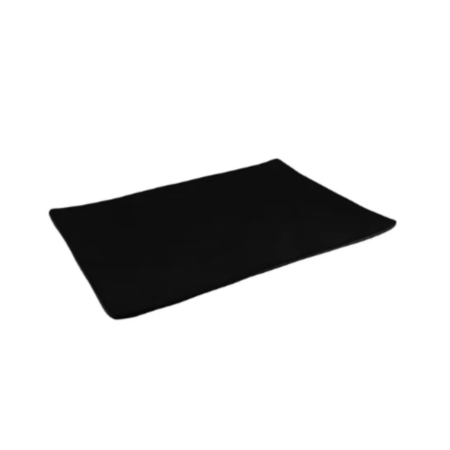 PLATO RECTANGULAR 30 CMS. MELAMINA JET BLACK