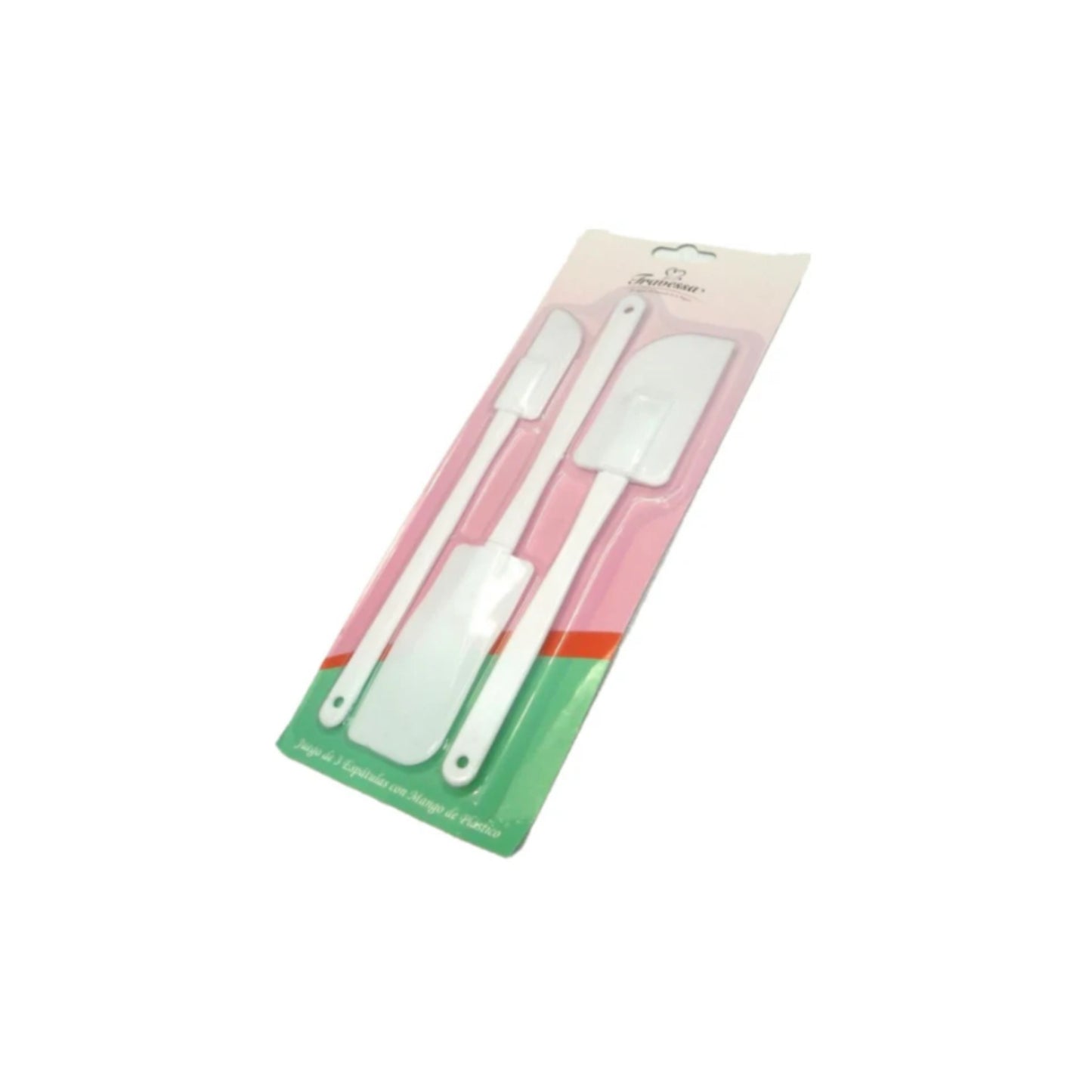 JUEGO 3 PZAS DE ESPATULA MANGO PLASTICO 020-001-021