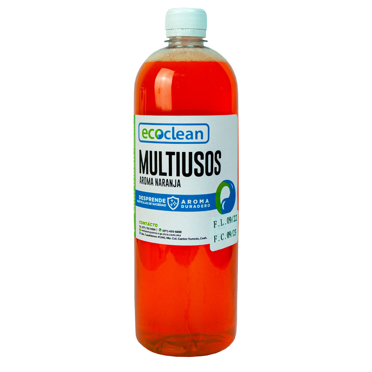 LIMPIADOR NARANJA ECOCLEAN LITRO