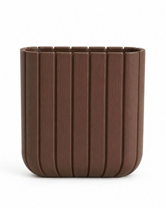 MACETA OLIVIA  CUADRADA CHOCOLATE  3007