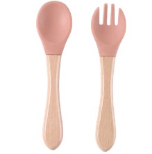 SET DE CUBIERTOS (CUCHARA Y TENEDOR) E-256601 DRAK PINK