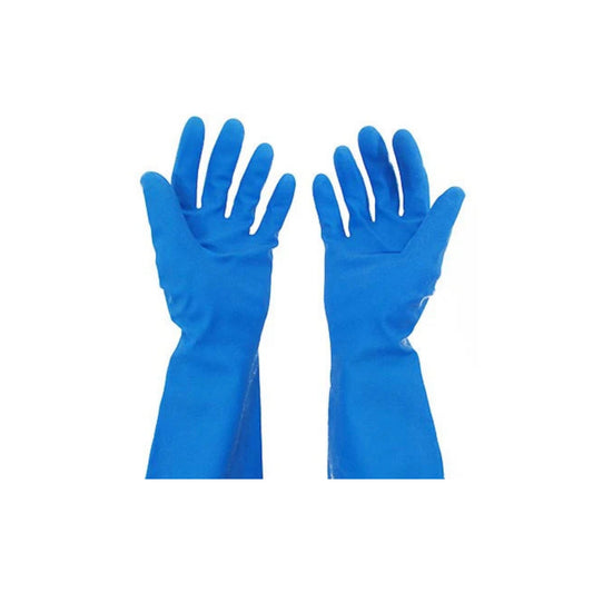 GUANTE SATINADO GRANDE AZUL E-131