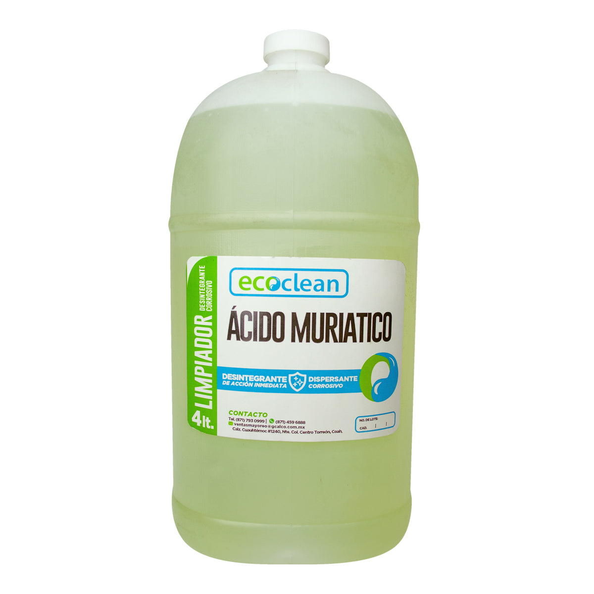 ACIDO MURIATICO "ECOCLEAN" GALON