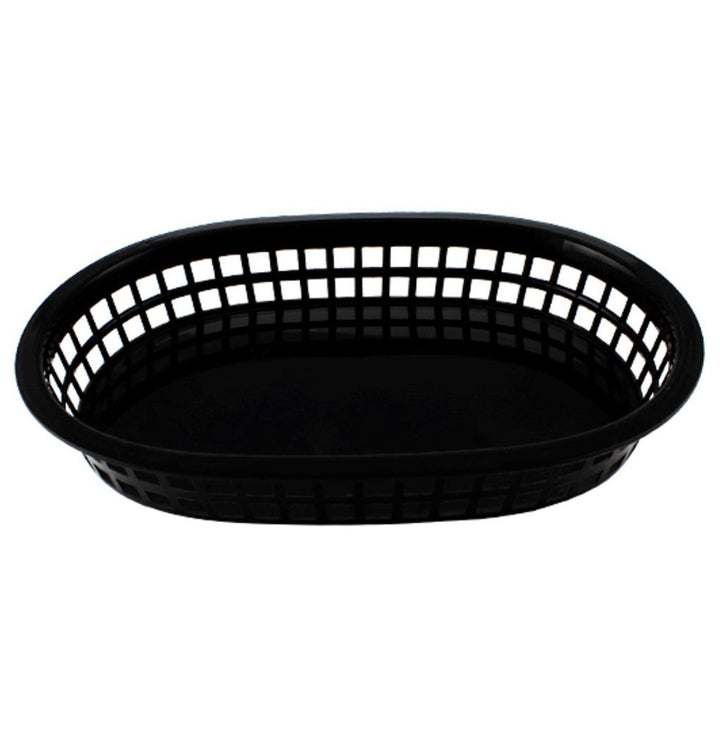 CANASTA FAST FOOD OBL 27.5X17.5X4CM,NEGRO TCANQPI062BK3