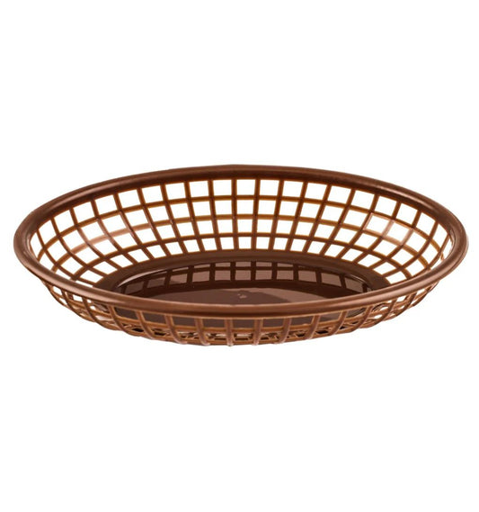 CANASTA FAST FOOD OVAL 23X15X4CM, CAFÉ TCANQPI061BR3