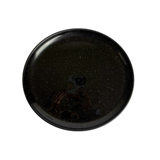 PLATO  TRES TOSTADAS PLASTIPELTRE NEGRO E-1706