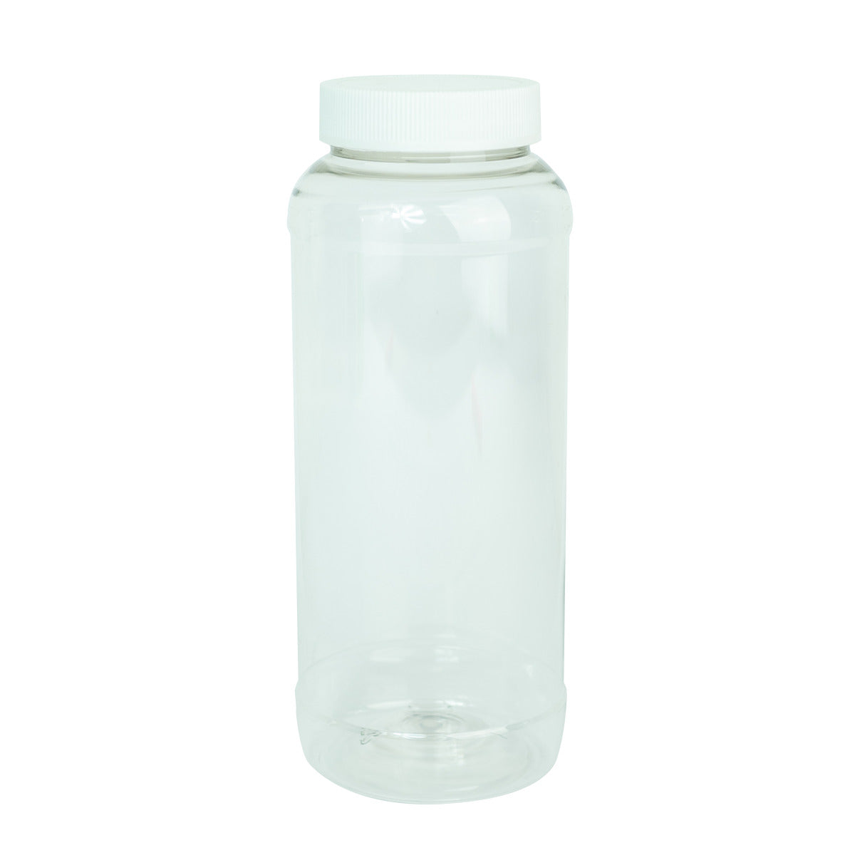 Foto de tarro liso con tapa lisa 1 lto. transparentetapa blanca — Alco Distribuidora Torreón mayoreo