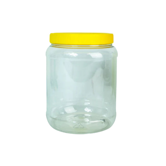 VITROLERO LISO CON TAPA LISA 1.89 LTS. (1/2 GAL)  TRANSPARENTE
TAPA BLANCA