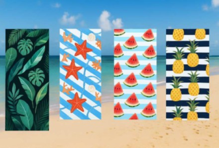 TOALLA PLAYA MICROFIBRA 140x70cm (DISEÑOS SURTIDOS)