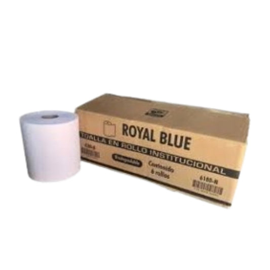 TOALLA ROLLO BLANCO DE 160 MTS ROYAL BLUE