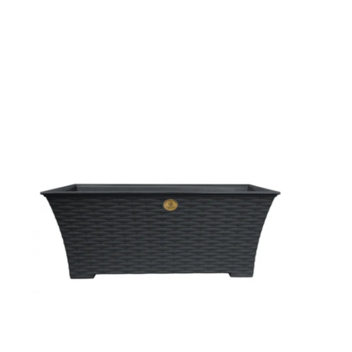 JARDINERA RATTAN L45  GRIS OXFORD INCLUYE REJILLA DE AUTO RIEGO JARA4546