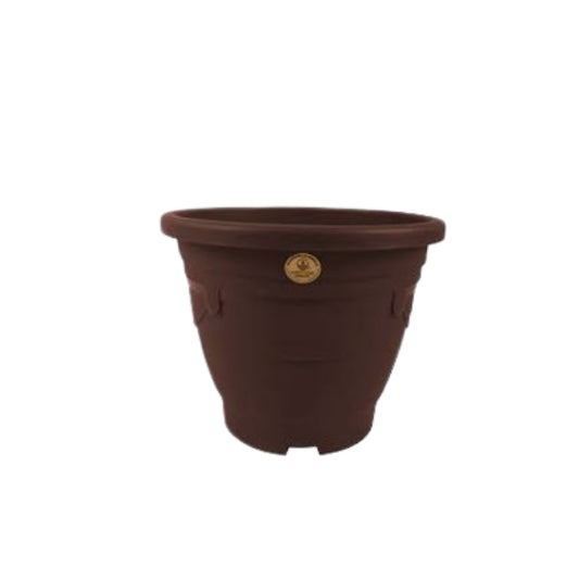 MACETA ARTESANA 1 D10.3 A10 ECONOMICA CHOCOLATE