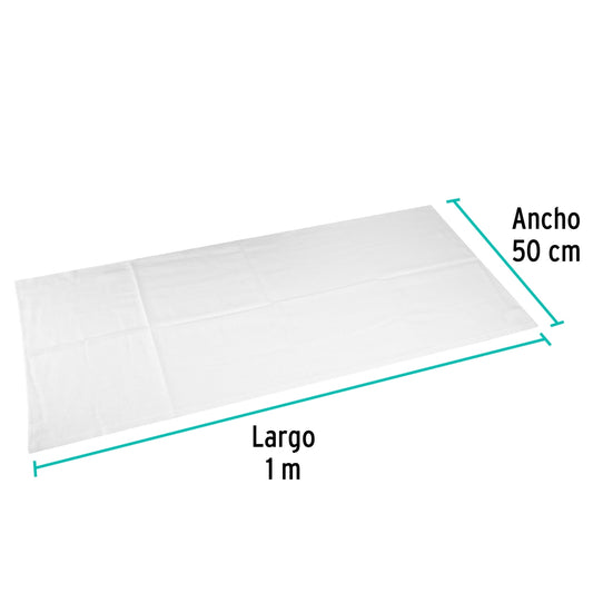 FRANELA ALCO BLANCA 60 CMS DE ANCHO (METRO)