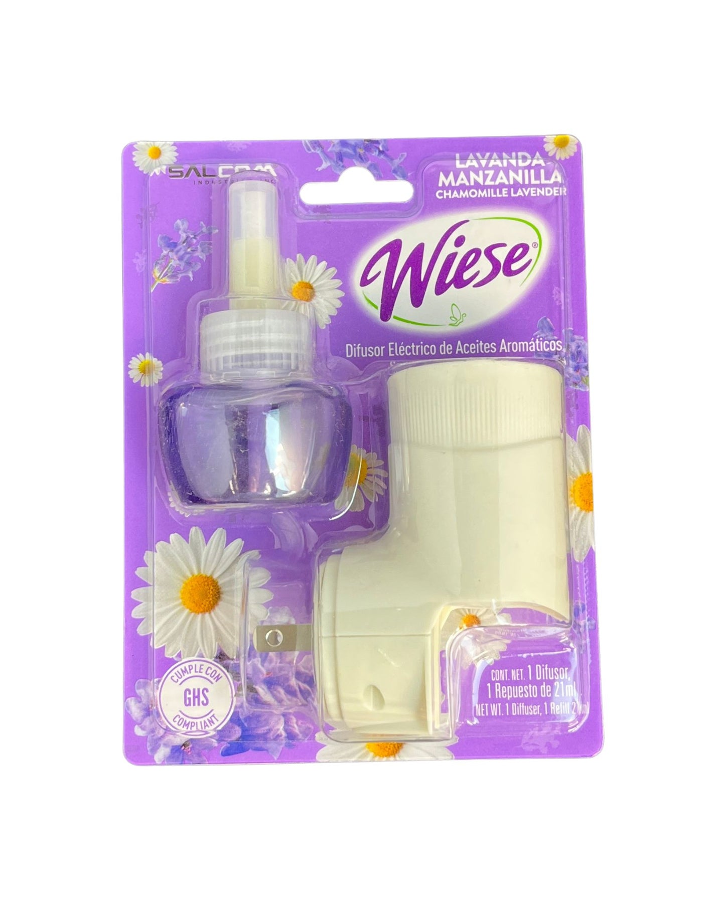 DIFUSOR ELECTRICO LAVANDA/ MANZANILLA "WIESE 21 ML