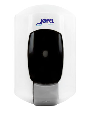 Foto de dispensador mediano de jabon liquido antibacterial aitana blanco 210x130x105 — Alco Distribuidora Torreón mayoreo