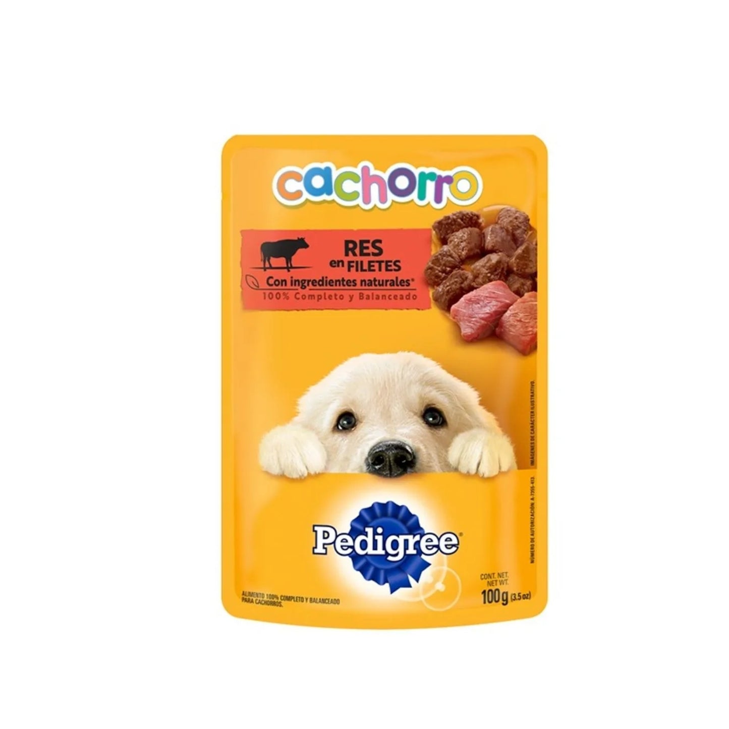 PEDIGREE POUCH CACHORRO RES 100GR