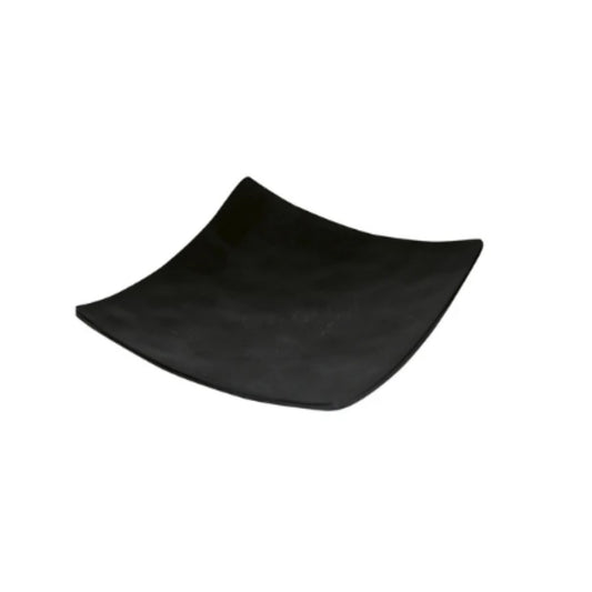 PLATO CUADRADO 22 CMS. MELAMINA JET BLACK