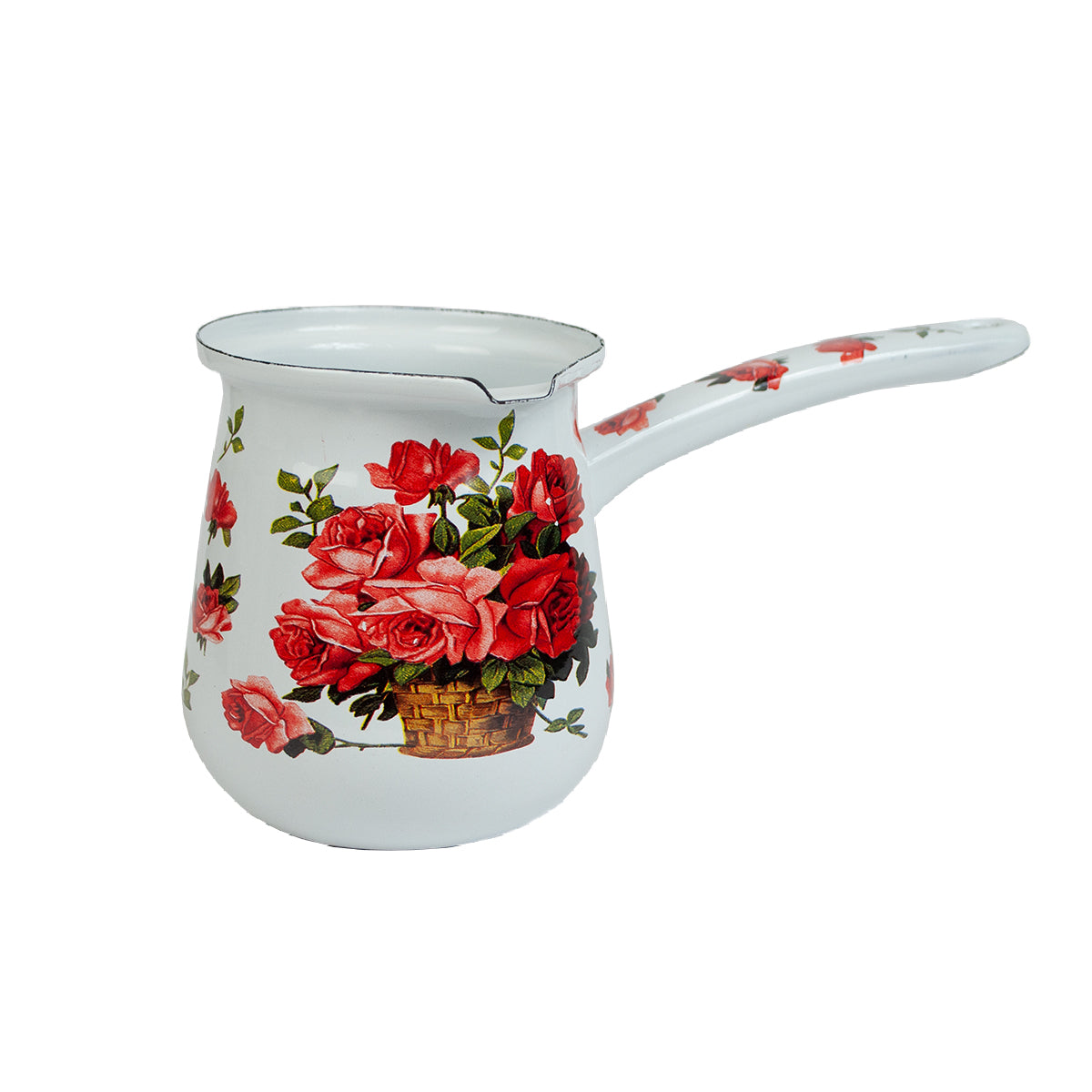 CAFETERA DE PELTRE  C/MANGO DE TUBO 11CM 043-401-011