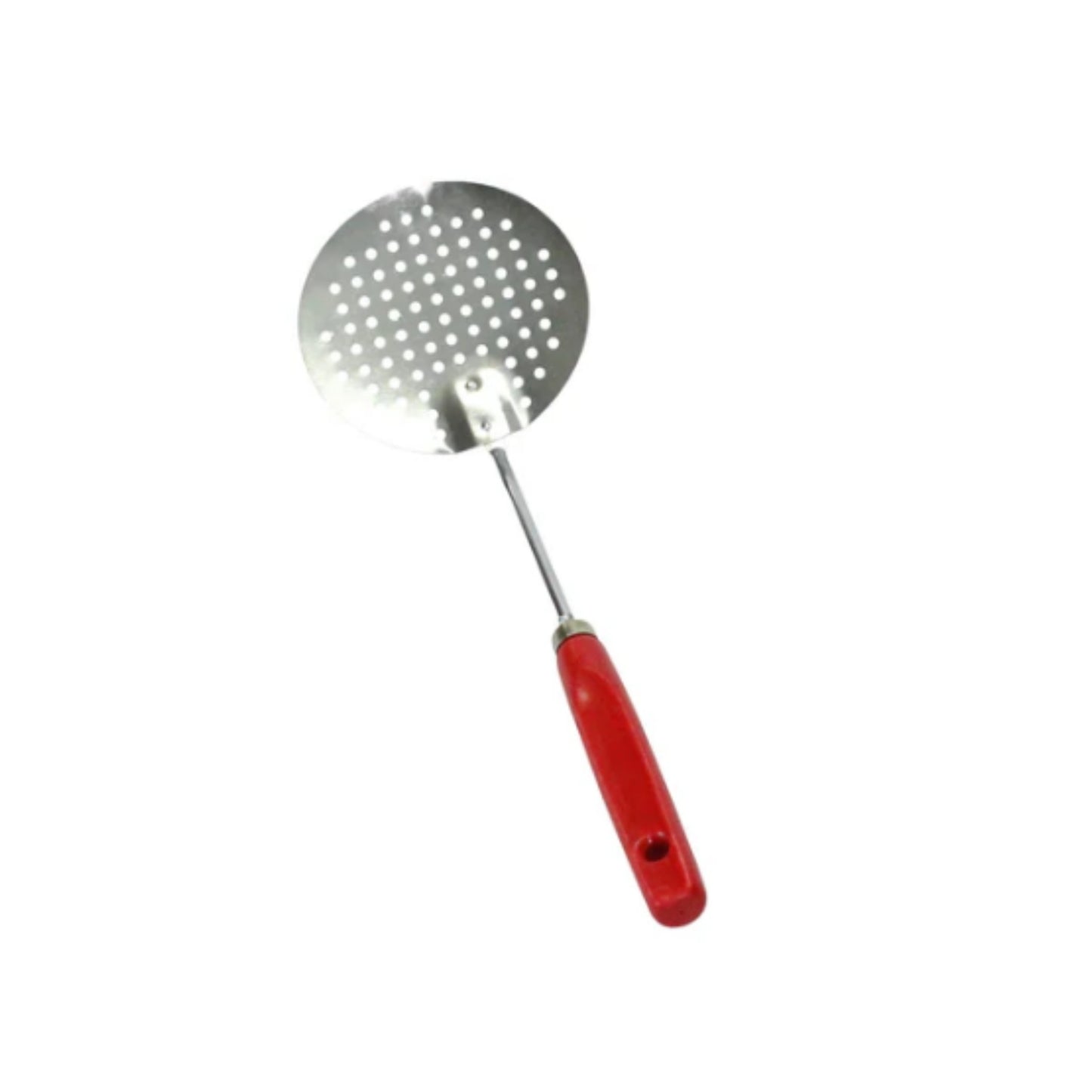 ESPUMADERA CORTA M/MADERA MANGO ROJO