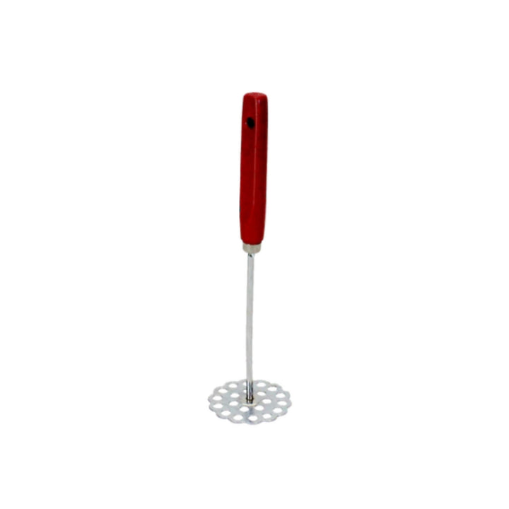 MACHACADOR P/FRIJOL CORTO M/MADERA MANGO ROJO