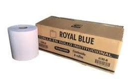 Foto de toalla rollo blanco de 160 mts royal blue — Alco Distribuidora Torreón mayoreo