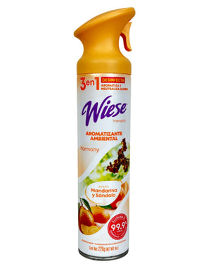 Foto de aromatizante en aerosol premium mandarina sandalo 8 oz. — Alco Distribuidora Torreón mayoreo