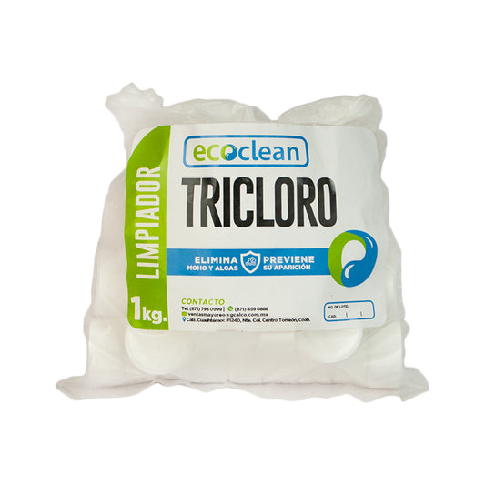 TRICLORO PASTILLA DE 3 PG "ECOCLEAN"  1 KILO