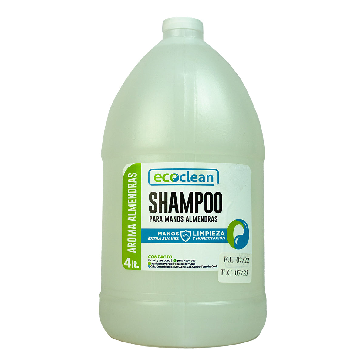 JABON PARA  MANOS ALMENDRAS "ECOCLEAN" GALON