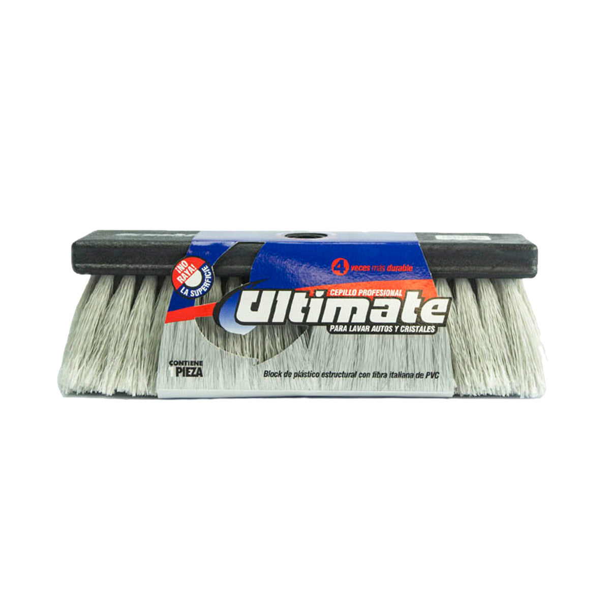 CEPILLO PARA CARRO ULTIMATE C/ RESISTENTE BLOCK DE FIBRA DE PVC DE 6.35CM 1810-P
