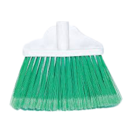 ESCOBA TIPO ABANICO CON FIBRA PVC EN COLOR VERDE 8300G