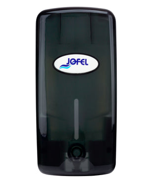 Foto de dispensador de jabon liquido rellenable smart humo transparente 236x119x89 — Alco Distribuidora Torreón mayoreo