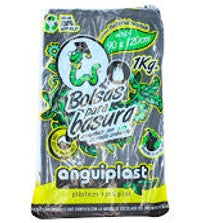 Foto de bolsa para basura negra cal 220 70x90 por kilo con fuelle — Alco Distribuidora Torreón mayoreo