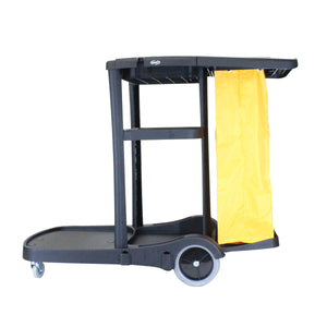 Foto de carro de conserje con tapa color negro medidas: 130*54.5*100 cm dust8180 — Alco Distribuidora Torreón mayoreo