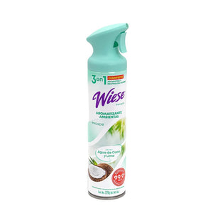 Foto de aromatizante en aerosol premium agua de coco y lima 8 oz. — Alco Distribuidora Torreón mayoreo