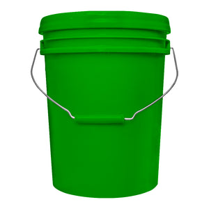 Foto de cubeta industrial c/tapa y asa 10 lts. verde — Alco Distribuidora Torreón mayoreo