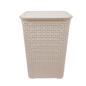 Foto de cesto rattan c/tapa l45.5x33 blanco niebla cesr0037 — Alco Distribuidora Torreón mayoreo