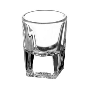 Foto de mini tequilero de vidrio cuadrado 18 ml — Alco Distribuidora Torreón mayoreo