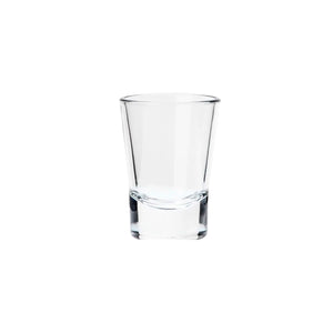 Foto de mini tequilero de vidrio conico 12 ml — Alco Distribuidora Torreón mayoreo
