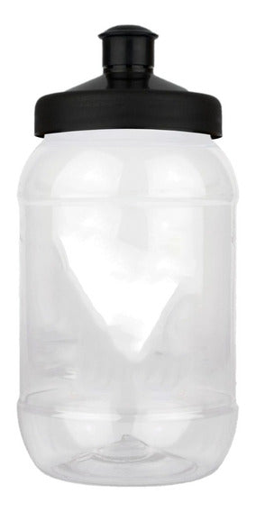 Foto de tarro liso transparente con tapa chupon colores surtidos 500 ml. — Alco Distribuidora Torreón mayoreo
