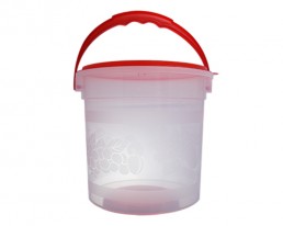 CUBETA HUEVERA C/TAPA 3 LTS. COLOR