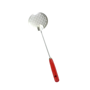 ESPUMADERA LARGA M/MADERA  MANGO ROJO